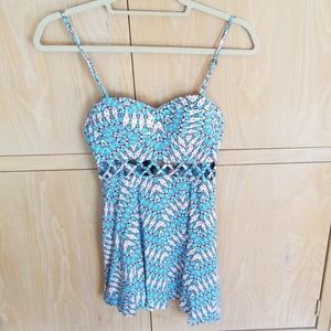 Material Girl sundress, adjustable straps, Size S